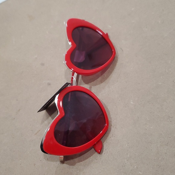 Red heart shaped cat eye retro vintage‎ pinup style sunglasses new main image 15